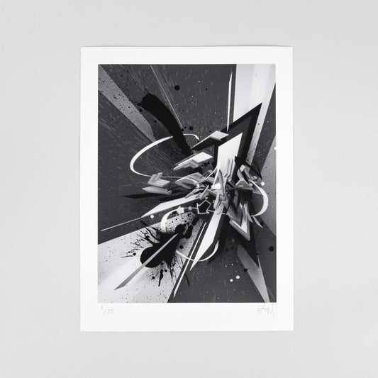 Backsplash Arrow explosion FineArt Print