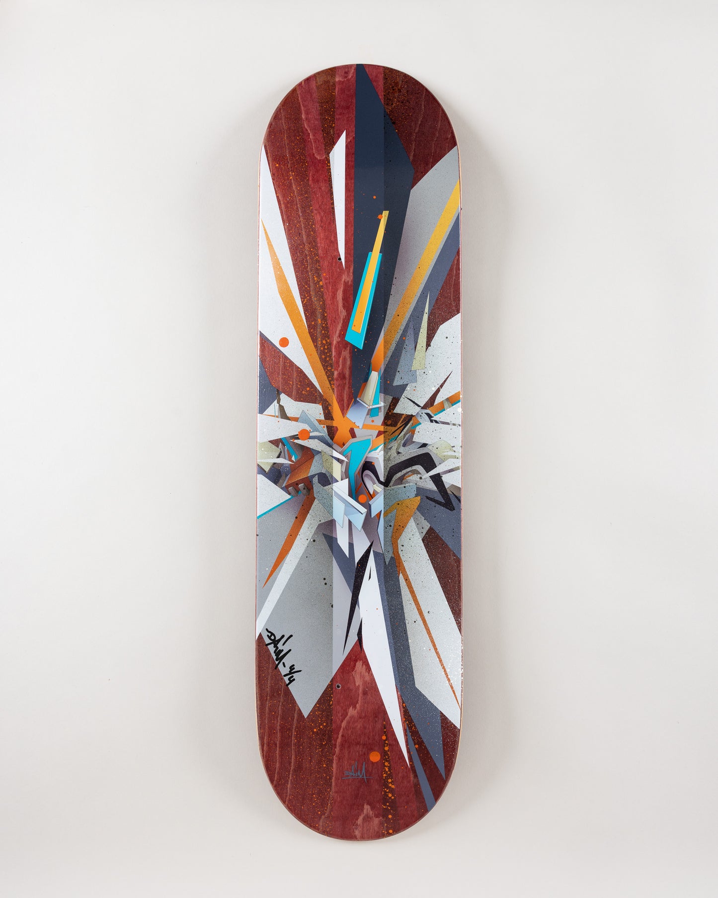 DAIM Skateboard  (The red-stripe spraypaint edition)