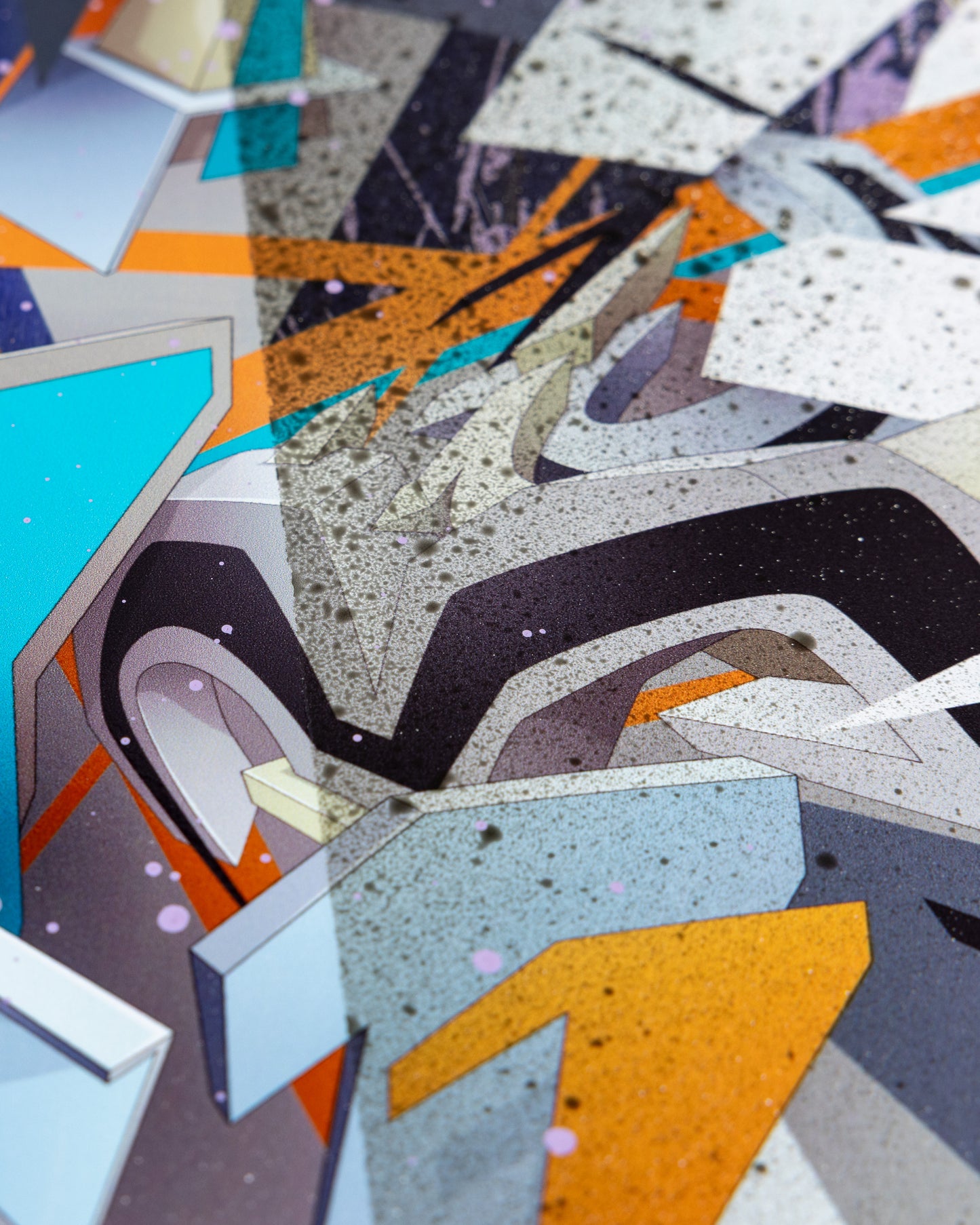 DAIM Skateboard  (The purple-stripe spraypaint edition)