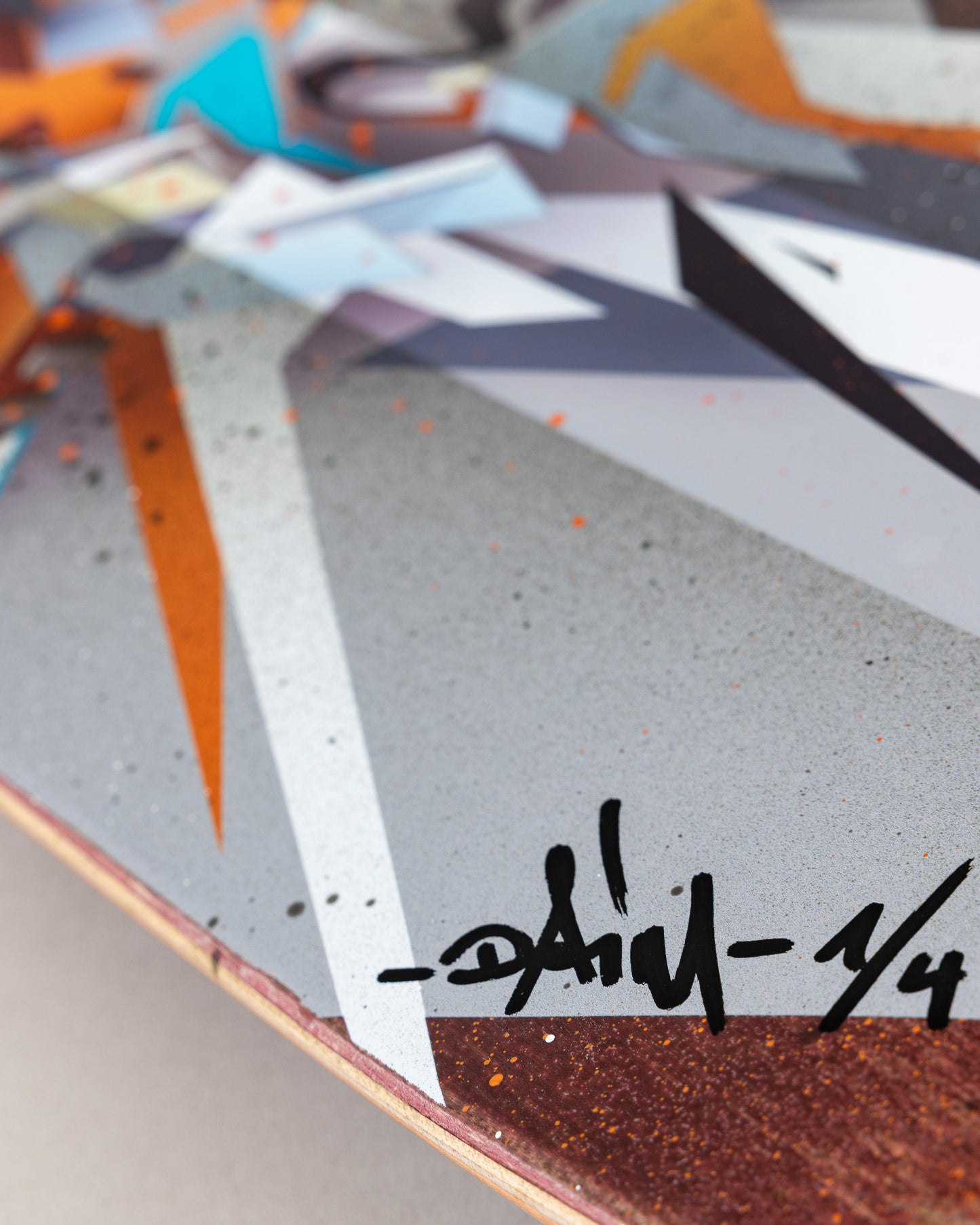 DAIM Skateboard  (The red-stripe spraypaint edition)