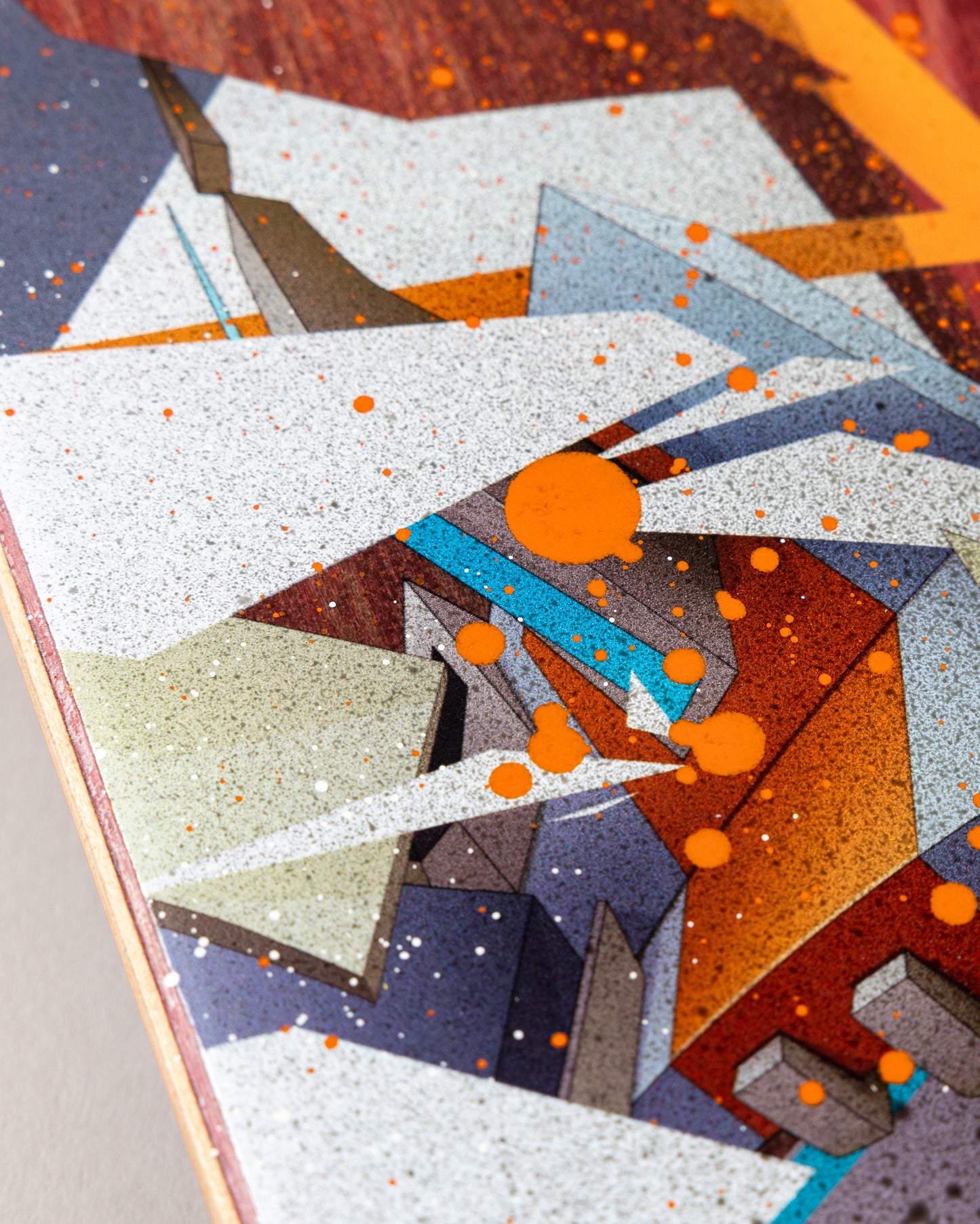 DAIM Skateboard  (The red-stripe spraypaint edition)